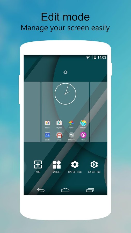 لانچر اندرویدی کیت کت/ KK Launcher Prime - KitKat Launcher