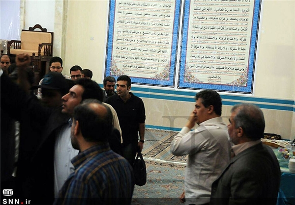 حضور مهدی هاشمی در مراسم اعتکاف
