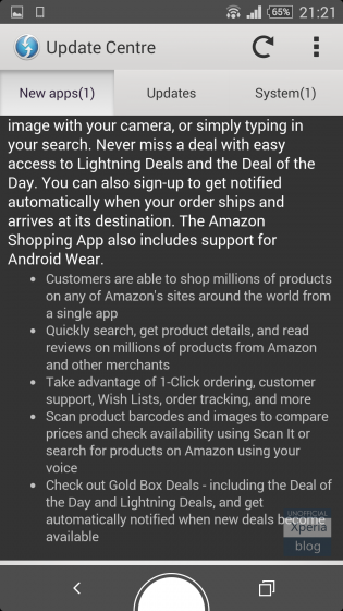 قرار داده شدن نرم‌افزار Amazon App Store در آپدیت‌های نرم‌افزاری سونی