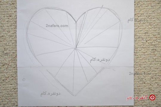  آموزش دوخت رو کوسنی با طرح قلب