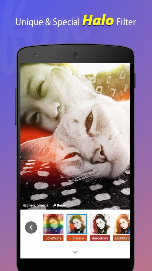 دوربین تخصصی برای گرفتن سلفی/ BestMe Selfie Camera & Sticker