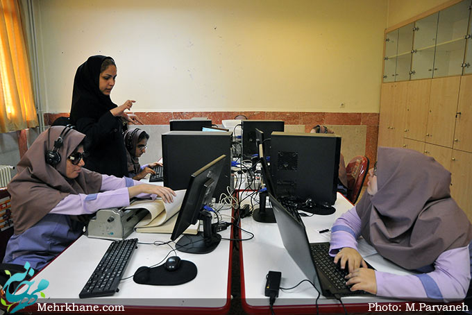 گزارش تصویری از مدرسه دخترانه نابینایان نرجس