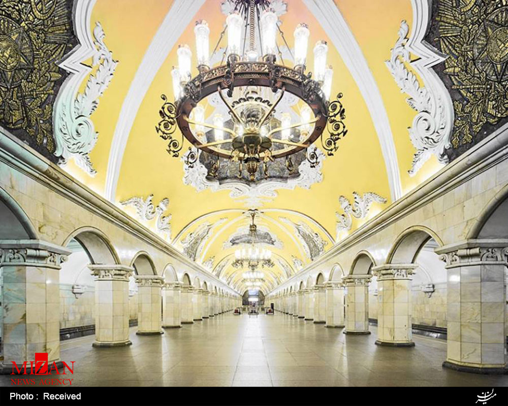 عکس/ معماری خیره کننده در ایستگاه های مترو روسیه