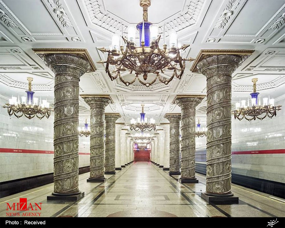 عکس/ معماری خیره کننده در ایستگاه های مترو روسیه