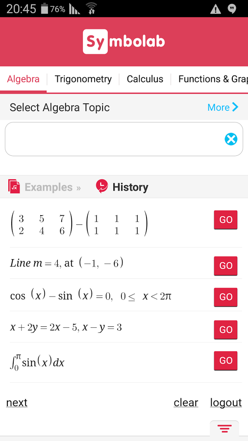 نرم افزاری که مسائل ریاضی را حل می کند/ Symbolab - Math solver