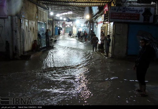 تصاویری از بارش باران موسمی پس از 10 سال در قشم