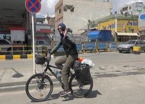 ورود زوج دوچرخه سوار فرانسوی به ایران