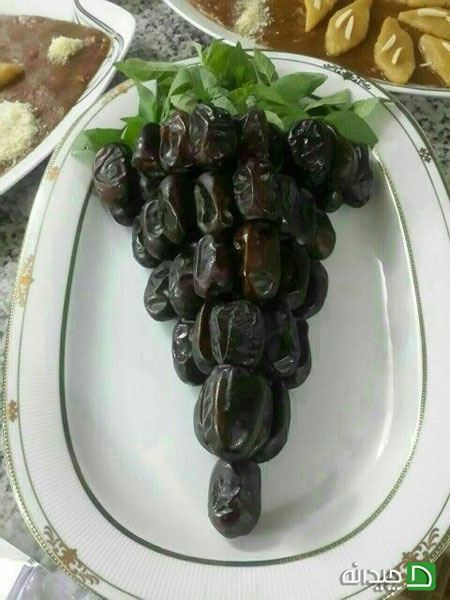 10 ايده مهمان پسند براي تزئين خرماي افطار