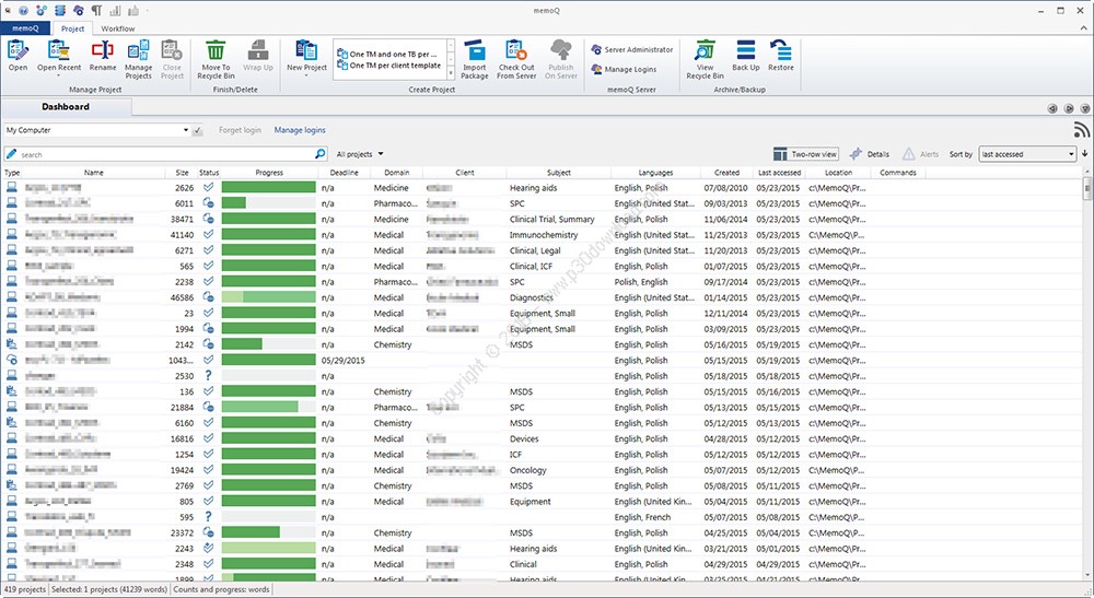 معرفی نرم افزار رایانه/ memoQ 2015 project manager edition v7.8.152 - نرم افزار حرفه ای برای ترجمه متون