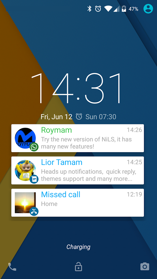 قفل صفحه نمایش با تمرکز بر نوتیفیکیشن ها/ NiLS Lock Screen Notifications