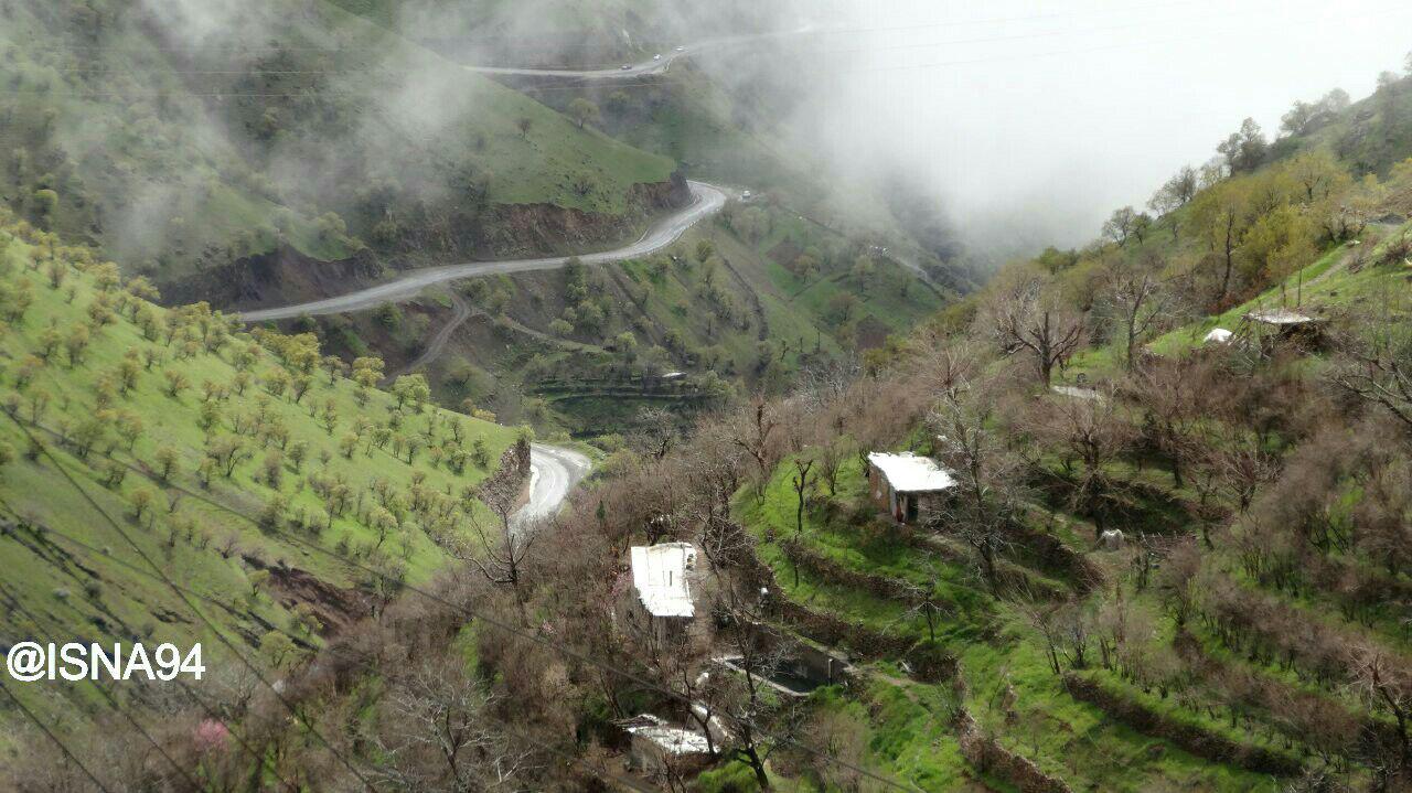 تصویر زیبایی از اورامانات در کرمانشاه