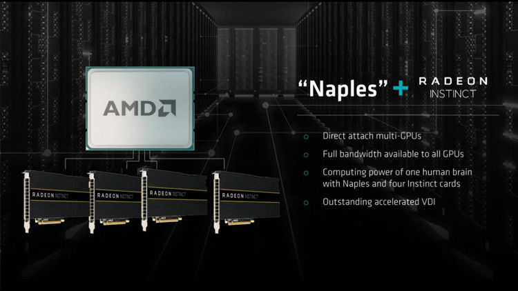 AMD از پردازنده سرور Naples مبتنی بر "معماری زِن" رونمایی کرد