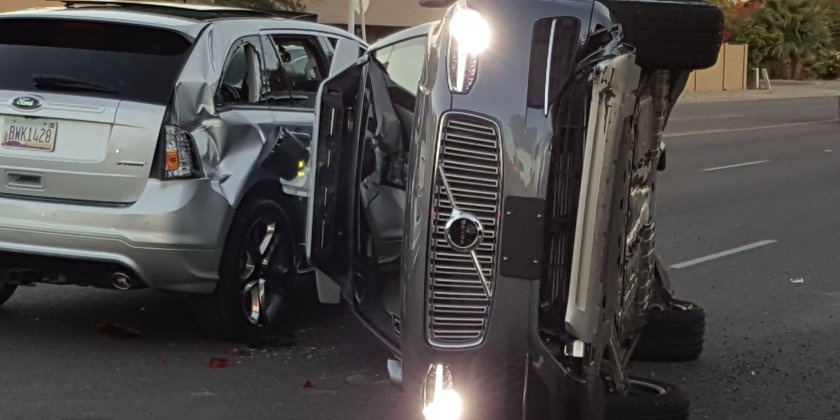 تصادف خودروی خودران اوبر در آریزونا