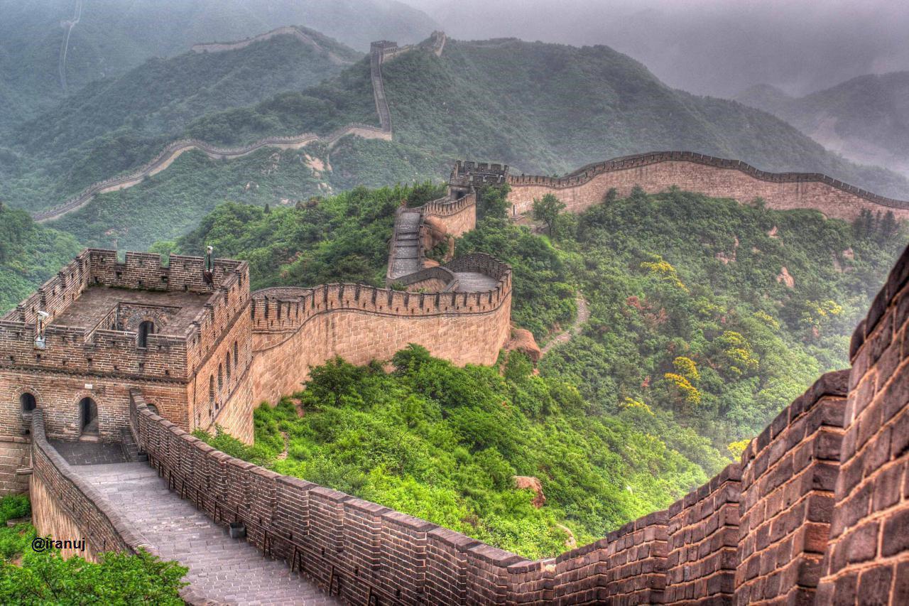نمایی زیبا از دیوار عظیم چین