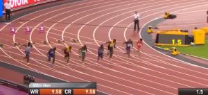 ویدئو/ تعظیم قهرمان دوی 100 متر جهان مقابل اوسین بولت