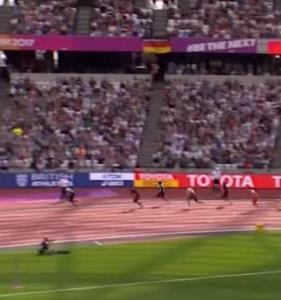 ویدئو/ رقابت بولت در دوی 4 در 100 متر جهان