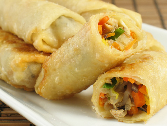 غذاي  اصلي/ طرز تهيه اسپرينگ رول سبزيجات