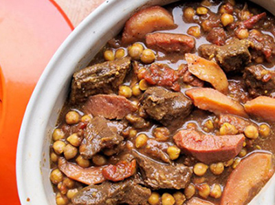 غذاي ملل/ طرز تهيه طاجين گوشت و به مراکشي