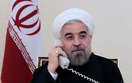 روحانی در تماس با مقام حماس: مقابل حرکت ترامپ بایستید