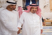 دیدار پادشاه عربستان با ولیعهد ابوظبی 