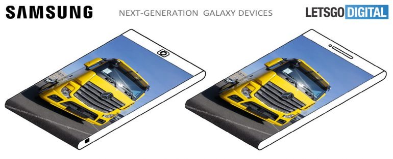 نگاهی به طراحی احتمالی موبایل سامسونگ با ۲ نمایشگر در پشت و جلوی بدنه