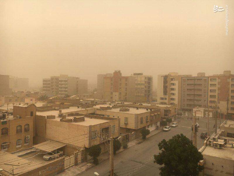 عکس/ گرد و غبار شدید در اهواز