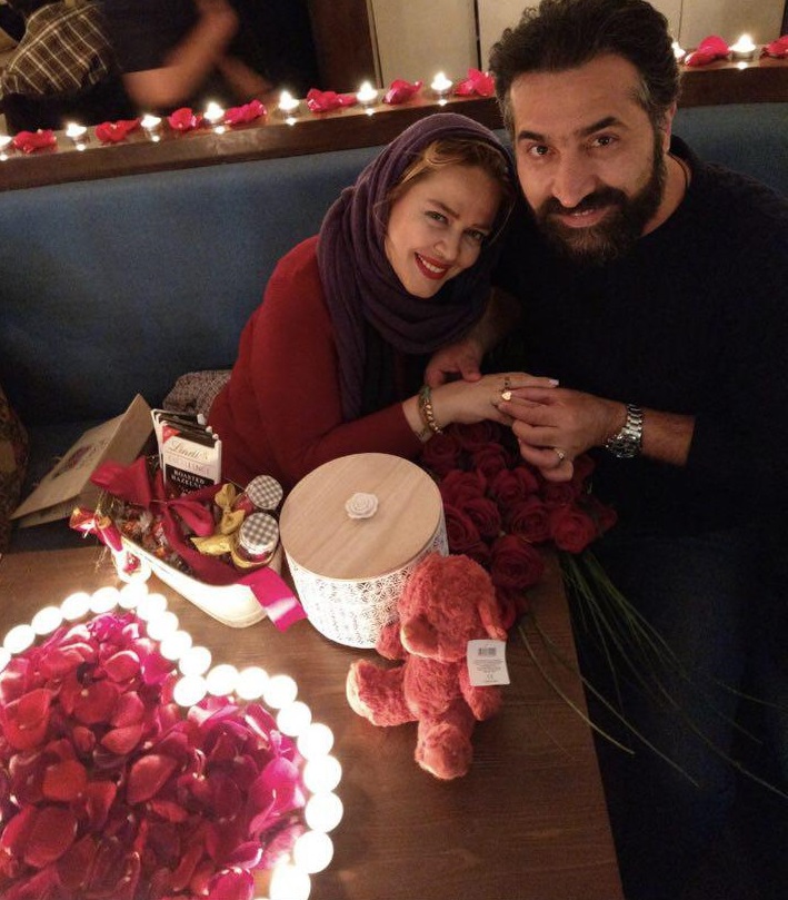 چهره ها/ عکس عاشقانه بهاره و حاجی