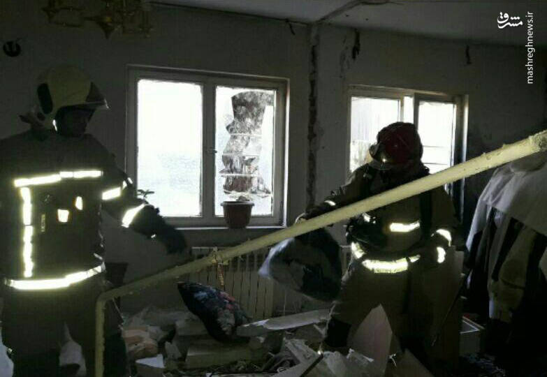 عکس/ انفجار مواد محترقه در خانه مسکونی
