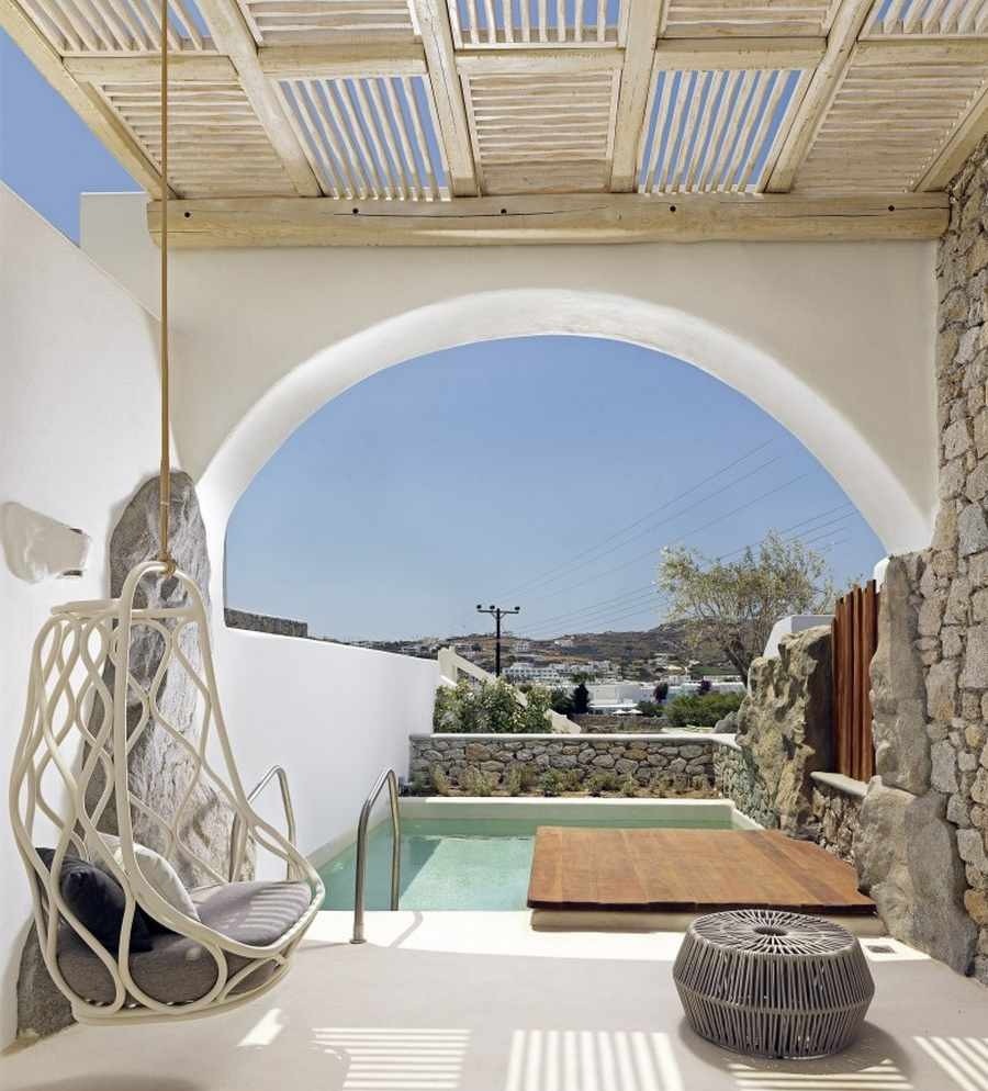 گوناگون/ معماری خاص هتلی بی نظیر در «میکونوس» ‏یونان