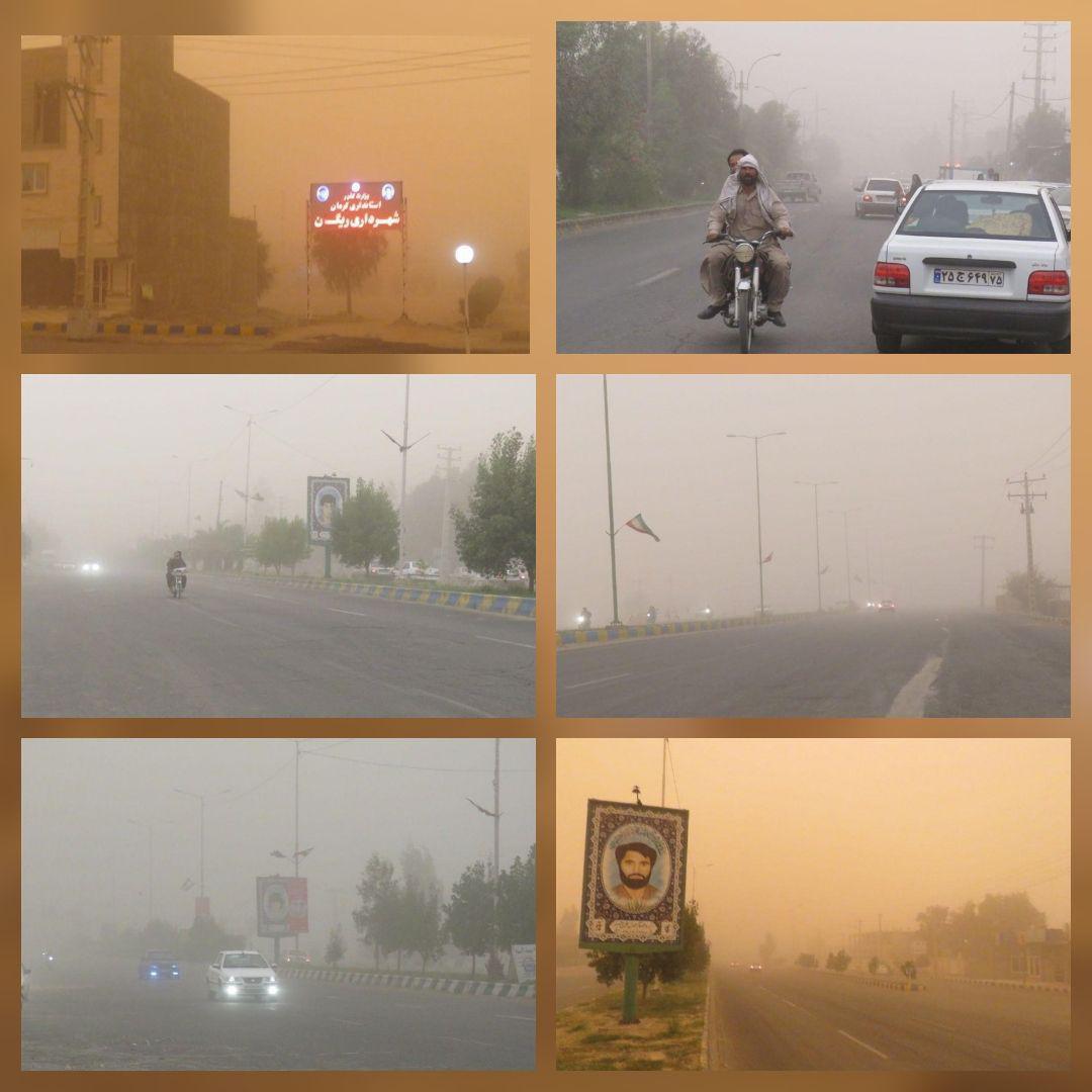 طوفان شن در شهر ریگان - کرمان