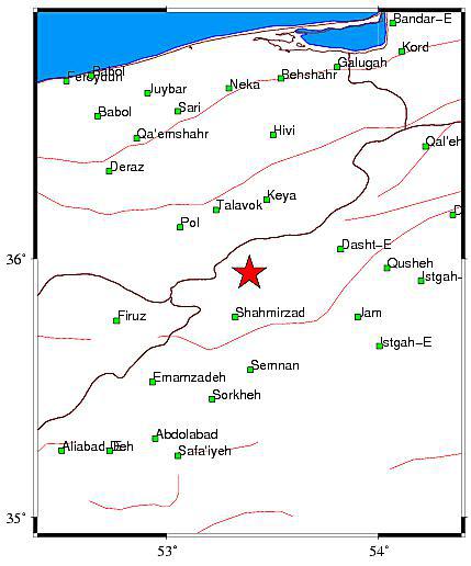 زمین لرزه 4.4 ریشتری حوالی شهمیرزاد در استان سمنان را لرزاند