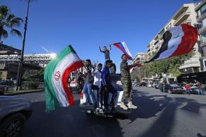 نمایش غرور ملی مردم سوریه در دمشق