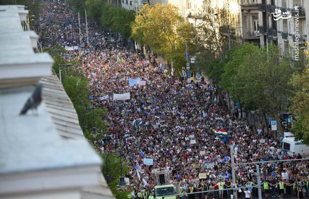 تظاهرات ضد دولتی در مجارستان