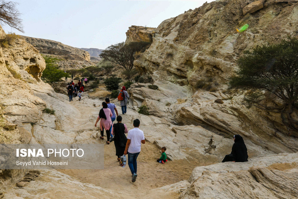 عکس/ تنگه «چاهکوه» تصویری از وهم‌ و خیال در جزیره قشم