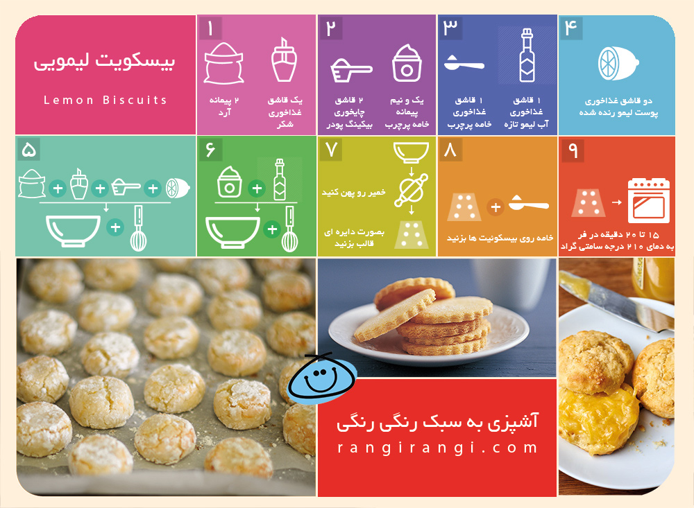 شيريني ها/ بيسکويت ليمويي را با چاي ميل کنيد