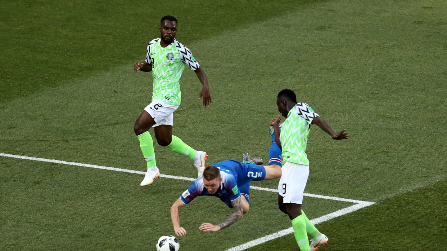 تصاویری از بازی نیجریه و ایسلند در جام جهانی 2018