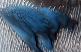 شگفتی‌های مریخ پایانی ندارد؛ تپه آبی‌رنگ در سیاره سرخ!