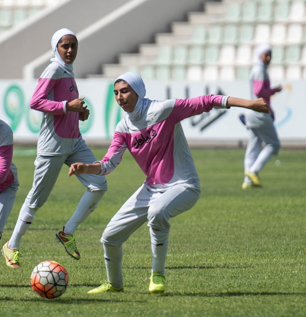 تمرین تیم ملی فوتبال دختران زیر ۱۹ سال