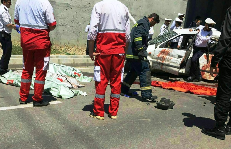 32 کودک در سوانح جاده ای همدان جان باختند