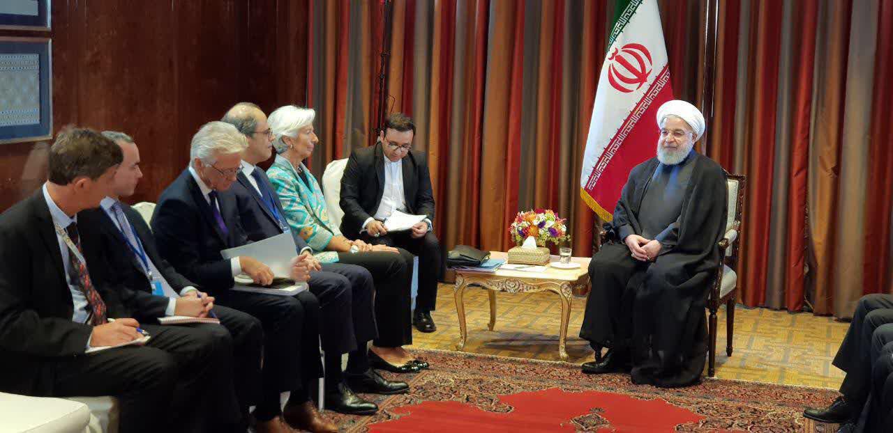 دیدار دکتر روحانی با مدیر صندوق بین المللی پول