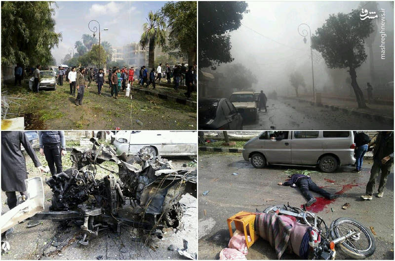 عکس/ انفجار خودروی بمب‌گذاری شده در ادلب سوریه