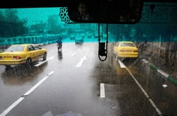 بارش باران در تهران شدت می‌گیرد