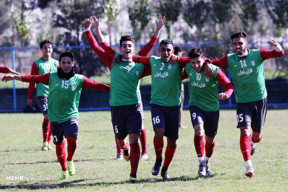 آخرین تمرین تیم فوتبال امید ایران قبل از سفر به عمان