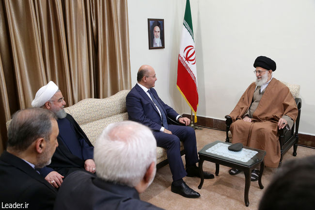 پیشنهاد راهبردی رهبرانقلاب در دیدار صمیمی با رئیس‌جمهور جدید عراق