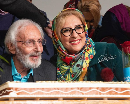 مرجانه گلچین در تولد ۸۴ سالگی کمال الملک سینمای ایران