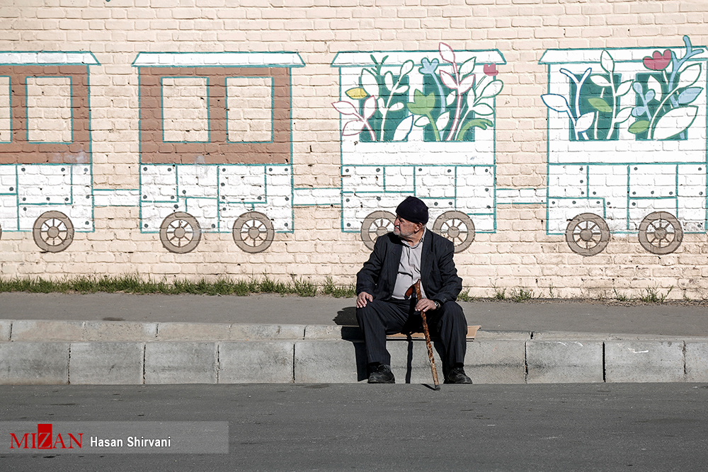عکس/ جمع آوری عکس های شهدا از محله ای در تهران