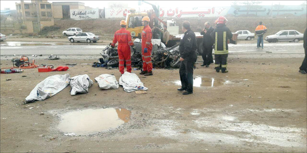 جزئیات تصادف دلخراش محور مشهد-فریمان با 7 کشته