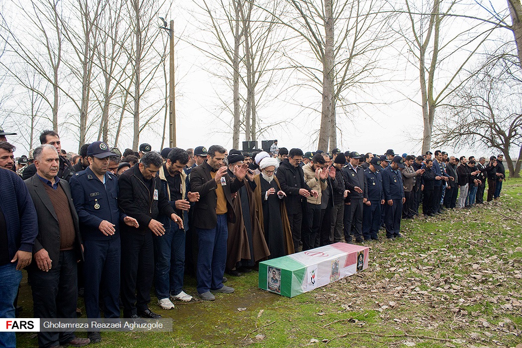 عکس/ تشییع پیکر شهدای بوئینگ 707 در آمل و کرمانشاه