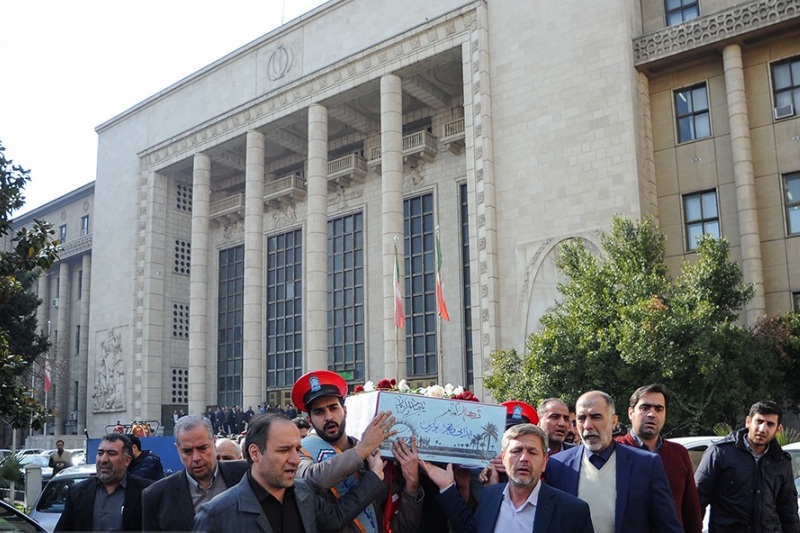 شهید گمنام در دادستانی کل کشور تشییع شد