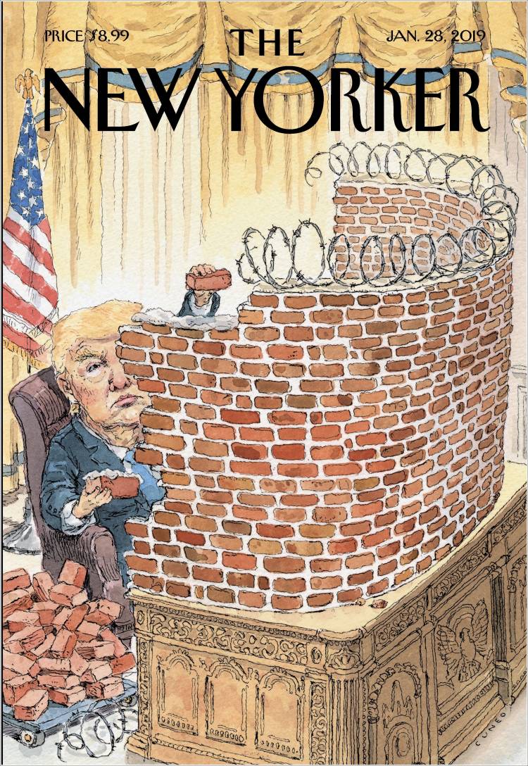 تصویر روی جلد نیویورکر درباره بحران اخیر واشنگتن